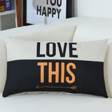 Funda Cojin Rectangular Cushion Cover 30x50cm Cotton Linen Decorative Pillow Case Rectangle Cushions Home Decoration Pillowcover - one46.com.au