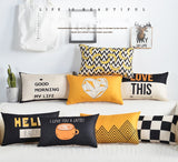 Funda Cojin Rectangular Cushion Cover 30x50cm Cotton Linen Decorative Pillow Case Rectangle Cushions Home Decoration Pillowcover - one46.com.au