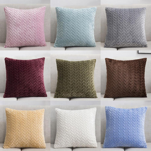 1Pc Plush Case Throw Pillow Cushion Cover Sofa Bed Car Cafe Office Room Decoration - one46.com.au