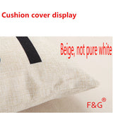 Fashion Women Cushion Cover Linen Girl Printing Throw Pillow Case Black Striped Romantic Red Wine Decorative Pillow Cover - one46.com.au