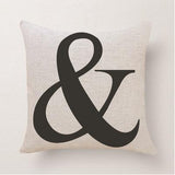 Cushion Cover Home Sweet Pillow Case Cotton Linen Mr Right Cushion Sofa Bedroom Decorative Pillow Cover - one46.com.au