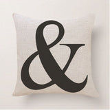 Cushion Cover Home Sweet Pillow Case Cotton Linen Mr Right Cushion Sofa Bedroom Decorative Pillow Cover - one46.com.au