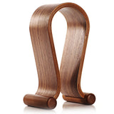 SAMDI Wooden Headphone Stand Headphone Holder Headset Hanger Headset Rest - For All Headphone Size In Brich (Brown) - one46.com.au