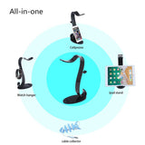 Double Heads Headphone Headset Stand Holder Stand Holder Fashion Desktop Storage Display For Headphones Bracket - one46.com.au