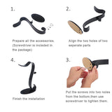 Double Heads Headphone Headset Stand Holder Stand Holder Fashion Desktop Storage Display For Headphones Bracket - one46.com.au
