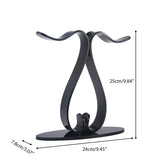 Double Heads Headphone Headset Stand Holder Stand Holder Fashion Desktop Storage Display For Headphones Bracket - one46.com.au