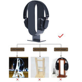 Show Shelf Universal Headphone/Headset Showing Stand Acrylic Bracket Holder For Different Headphone Sizes - one46.com.au