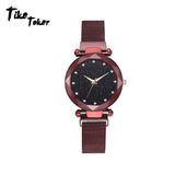 Fashion Women's Star Quartz Watch Magnet Strap Magnets Watch For Women Hand Accessories - one46.com.au