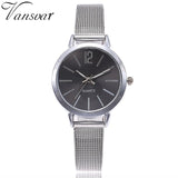 Montre 2019 Femme Vansvar Casual Round Elegant Women watches Luxury Quartz Stainless Steel Band Marble Strap Watch Analog Wrist - one46.com.au