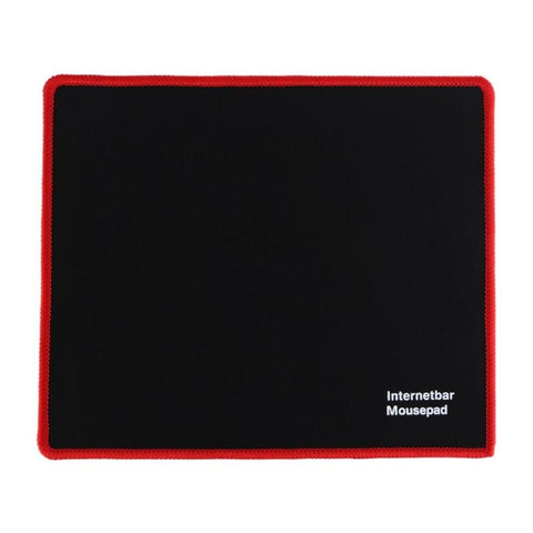 Hot 25*21CM Gaming Mouse Pad Black Red Lock Edge Rubber Speed Mouse Mat for PC Laptop Computer Black Games Mousepad Micepad - one46.com.au