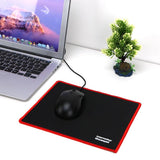 Hot 25*21CM Gaming Mouse Pad Black Red Lock Edge Rubber Speed Mouse Mat for PC Laptop Computer Black Games Mousepad Micepad - one46.com.au