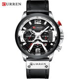 Top Brand Luxury Mens Watches Military Sports Army Fashion Leather Wristwatch Leather Quartz Watch erkek saat 8329 - one46.com.au