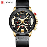 Top Brand Luxury Mens Watches Military Sports Army Fashion Leather Wristwatch Leather Quartz Watch erkek saat 8329 - one46.com.au