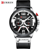 Top Brand Luxury Mens Watches Military Sports Army Fashion Leather Wristwatch Leather Quartz Watch erkek saat 8329 - one46.com.au