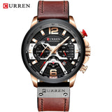 Top Brand Luxury Mens Watches Military Sports Army Fashion Leather Wristwatch Leather Quartz Watch erkek saat 8329 - one46.com.au