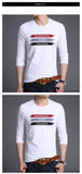 2019 Mercerized Cotton New Fashion Brand T Shirts Print Street Wear Tops Top Grade Korean Long Sleeve  T-Shirt For Men Clothes - one46.com.au