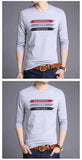 2019 Mercerized Cotton New Fashion Brand T Shirts Print Street Wear Tops Top Grade Korean Long Sleeve  T-Shirt For Men Clothes - one46.com.au