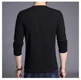 2019 Mercerized Cotton New Fashion Brand T Shirts Print Street Wear Tops Top Grade Korean Long Sleeve  T-Shirt For Men Clothes - one46.com.au